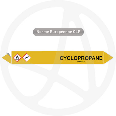 Marqueur de tuyauterie CLP Cyclopropane