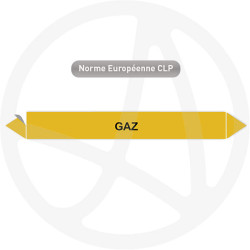 Marqueur de tuyauterie CLP Gaz