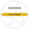 Marqueur de tuyauterie CLP Gaz carbonique