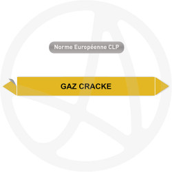 Marqueur de tuyauterie CLP Gaz cracke