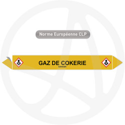 Marqueur de tuyauterie CLP Gaz de cokerie