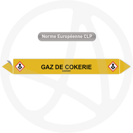 Marqueur de tuyauterie CLP Gaz de cokerie