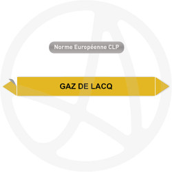 Marqueur de tuyauterie CLP Gaz de lacq