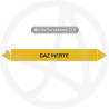 Marqueur de tuyauterie CLP Gaz inerte