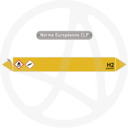 Marqueur de tuyauterie CLP H2