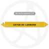 Marqueur de tuyauterie CLP Oxyde de carbone