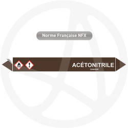Marqueur de tuyauterie CLP Acétonitrile