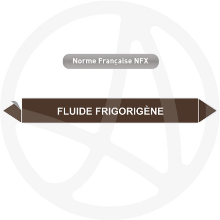 Marqueur de tuyauterie CLP Fluide frigorigène