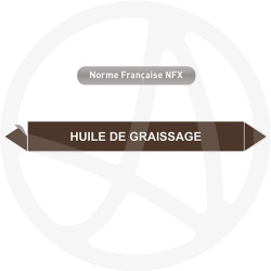 Marqueur de tuyauterie CLP Huile de graissage
