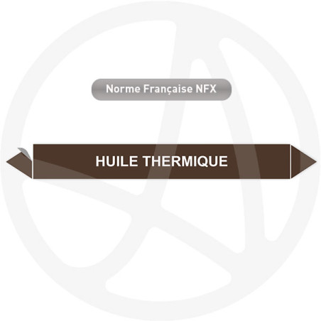 Marqueur de tuyauterie CLP Huile thermique