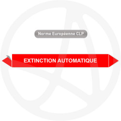 Marqueur de tuyauterie CLP Extinction automatique