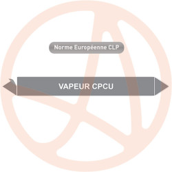 Marqueur de tuyauterie CLP Vapeur CPCU