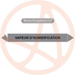 Marqueur de tuyauterie CLP Vapeur d'humidification