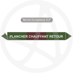Marqueur de tuyauterie CLP Plancher chauffant retour