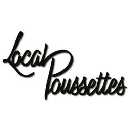 Mot découpé au laser : LOCAL POUSSETTES