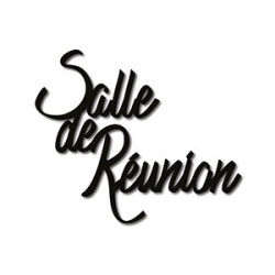Mot découpé au laser : SALLE DE RÉUNION