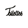 Mot découpé au laser : TOILETTES