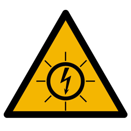 Pictogramme danger panneau production photovoltaïque
