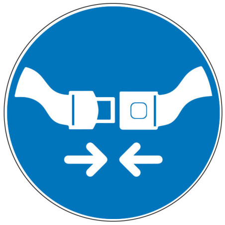 Pictogramme obligation  Attacher sa ceinture de sécurité