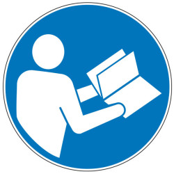 Pictogramme obligation  Consulter la notice