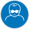Pictogramme obligation  Lunettes de protection opaques pour enfant