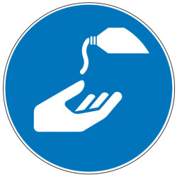 Pictogramme obligation  Utiliser une crème de protection