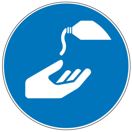 Pictogramme obligation  Utiliser une crème de protection