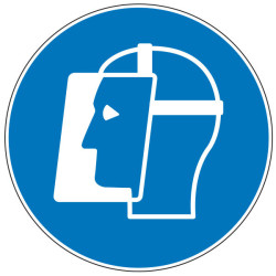 Pictogramme obligation  Visière