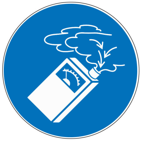 Pictogramme obligation  Détecteur de gaz obligatoire