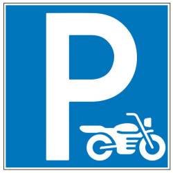 Pictogramme d'information  Parking moto