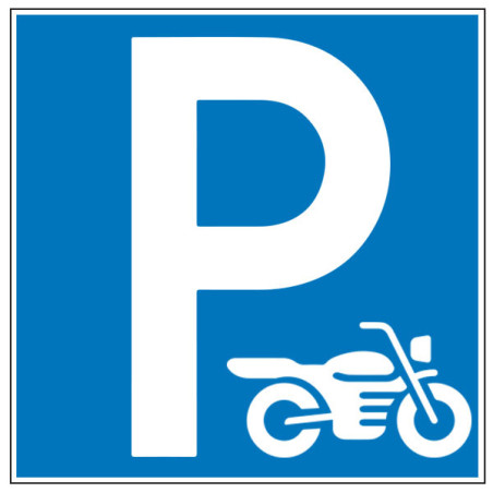 Pictogramme d'information  Parking moto