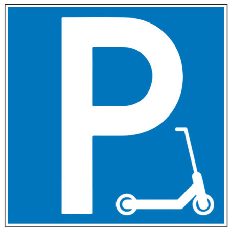 Pictogramme d'information  Parking trottinette