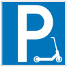 Pictogramme d'information  Parking trottinette