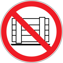 Pictogramme d'interdiction  Ne pas obstruer