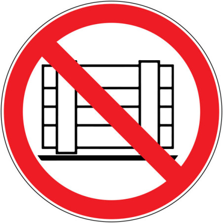 Pictogramme d'interdiction  Ne pas obstruer