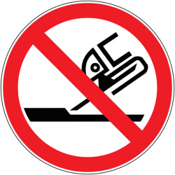 Pictogramme d'interdiction  Ne pas utiliser pour rectification plane