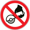 Pictogramme d'interdiction  Ne pas utiliser de meuleuse portative