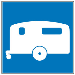 Pictogramme d'information  Caravane