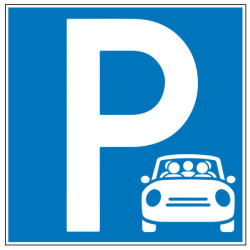 Pictogramme d'information  Parking réservé au covoiturage
