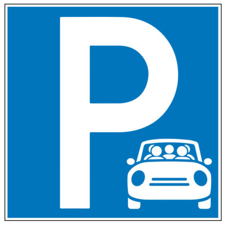 Pictogramme d'information  Parking réservé au covoiturage
