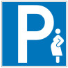 Pictogramme d'information  Parking réservé aux femmes enceintes