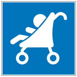 Pictogramme d'information  Poussette