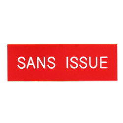 Plaque de porte  SANS ISSUE