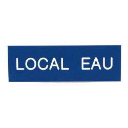 Plaque de porte  LOCAL EAU