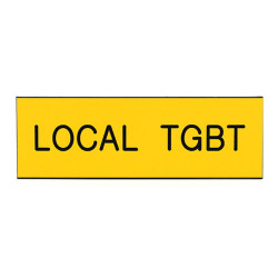 Plaque de porte  LOCAL TGBT