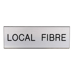 Plaque de porte  LOCAL FIBRE