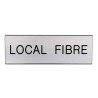 Plaque de porte  LOCAL FIBRE  Etiquette gravoply