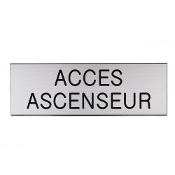 Plaque de porte  ACCÈS ASCENSEUR