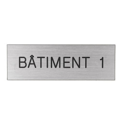Plaque de porte BATIMENT 1,2,3 …
