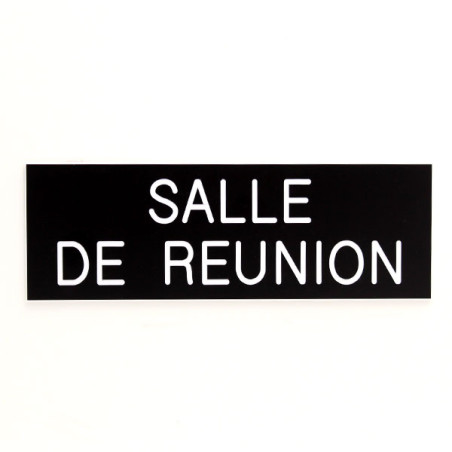Plaque de porte SALLE DE REUNION Etiquette gravoply